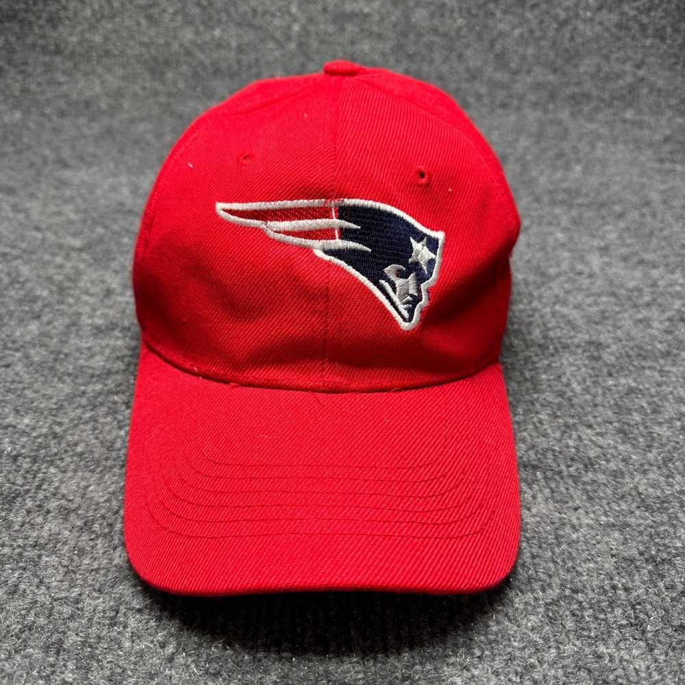 New England Patriots Unbranded Hat Mens OSFA Red Embroidered Logo Baseball Cap